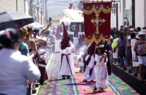 Alfombras en Comayagua, una popular tradición en Semana Santa