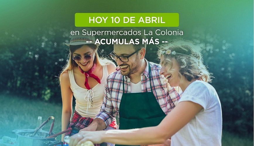 Supermercados La Colonia tiene este lunes un 20% cash back en sus tiendas