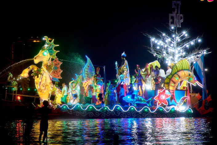 Puerto Cortés celebró con éxito la Noche Veneciana