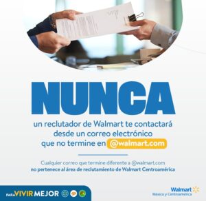 Walmart alerta no caer en estafas con falsas ofertas de empleo y sorteos