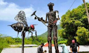 San Nicolás brilla con arte y cultura en los Guancascos Escultóricos