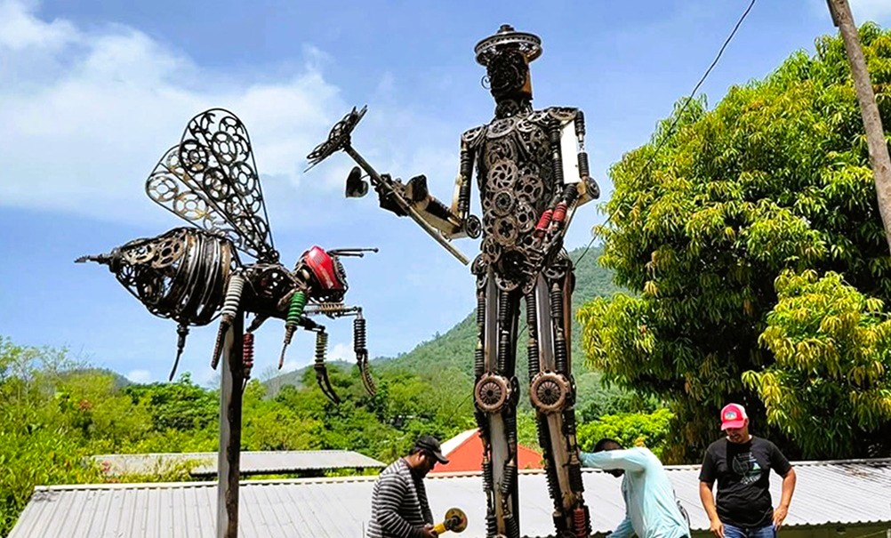 San Nicolás brilla con arte y cultura en los Guancascos Escultóricos