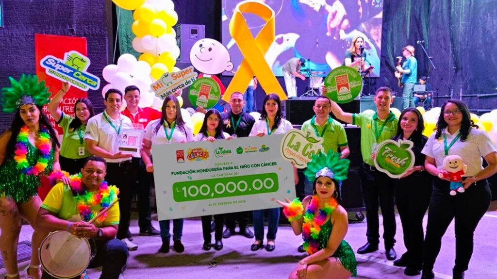 Supermercados La Colonia aporta L100 mil a Mega Colecta FHNC