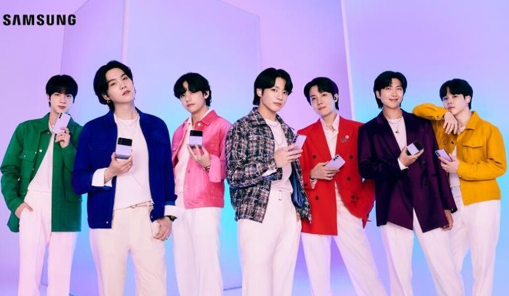 Samsung Galaxy sacude ruta mundial de BTS