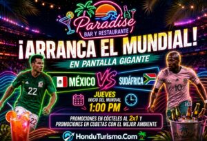 Paradise vive la pasión del Mundial en pantalla gigante