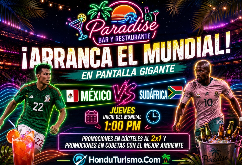Paradise vive la pasión del Mundial en pantalla gigante