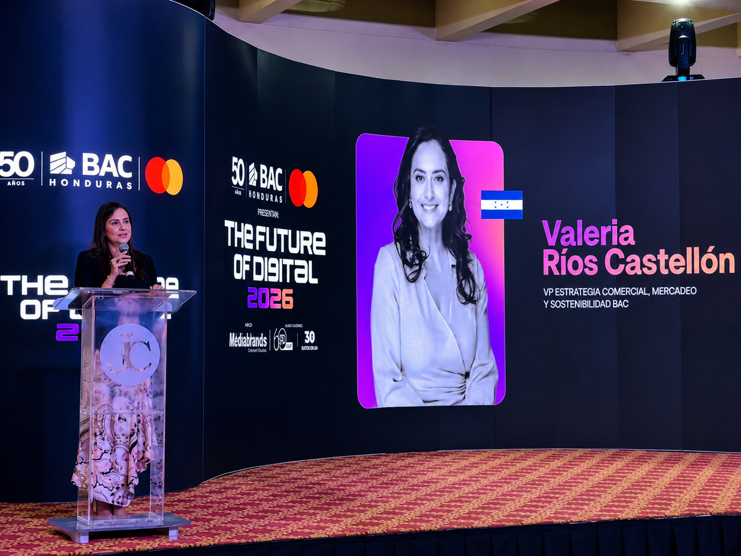 Valeria Ríos Castellón Vicepresidente de Estrategia Comercial, Mercadeo y Sostenibilidad de BAC Credomatic Honduras.